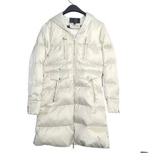 Elisabetta Franchi Elegant Women's Cream Puffer Jacket